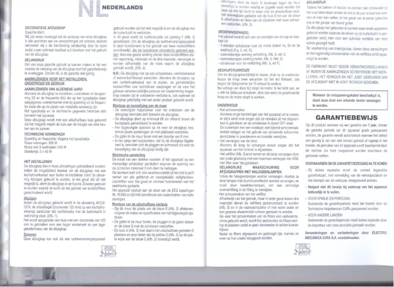 Page 1 of the manual User Manual Etna EN4479