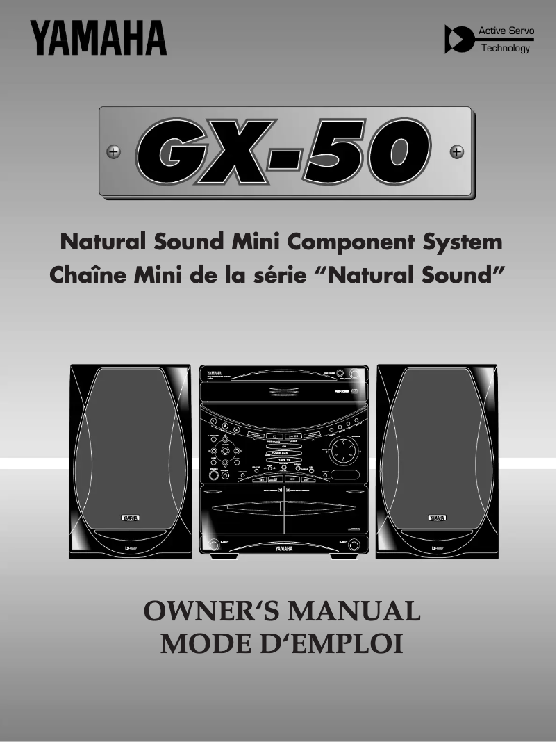 First page image of the manual for GX-50