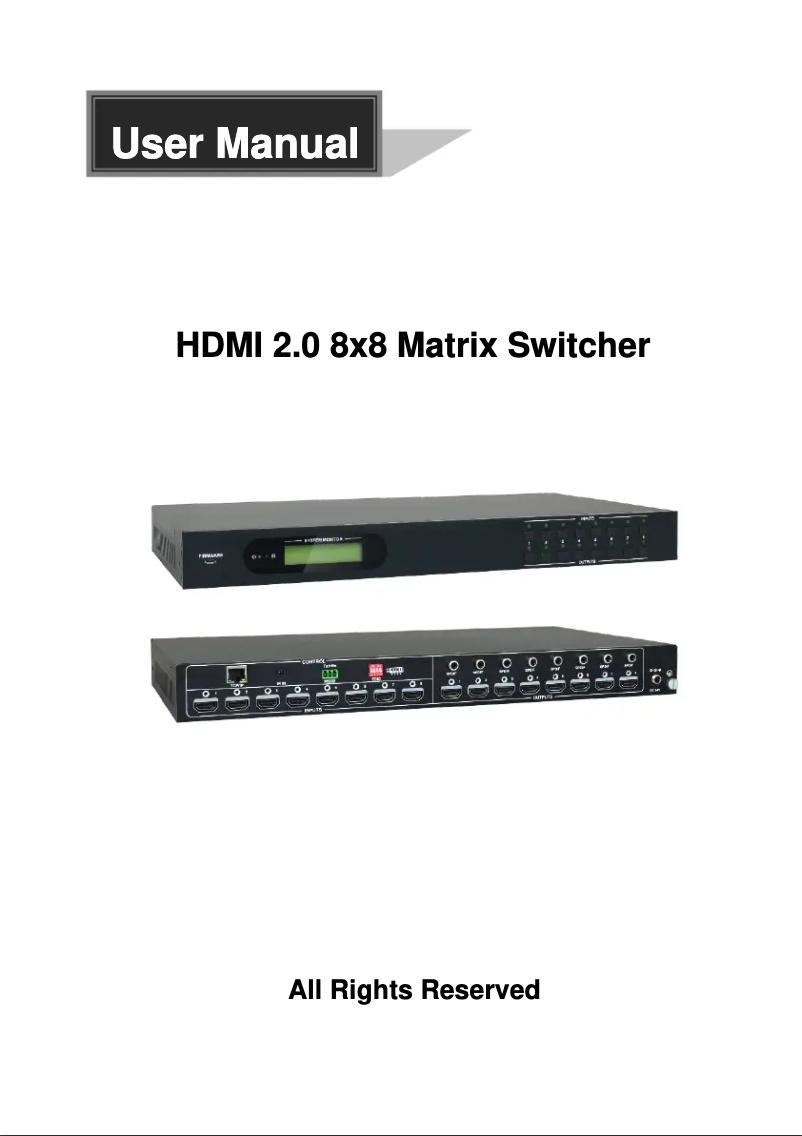 Page 1 of the manual User Manual Siig CE-H23X11-S1