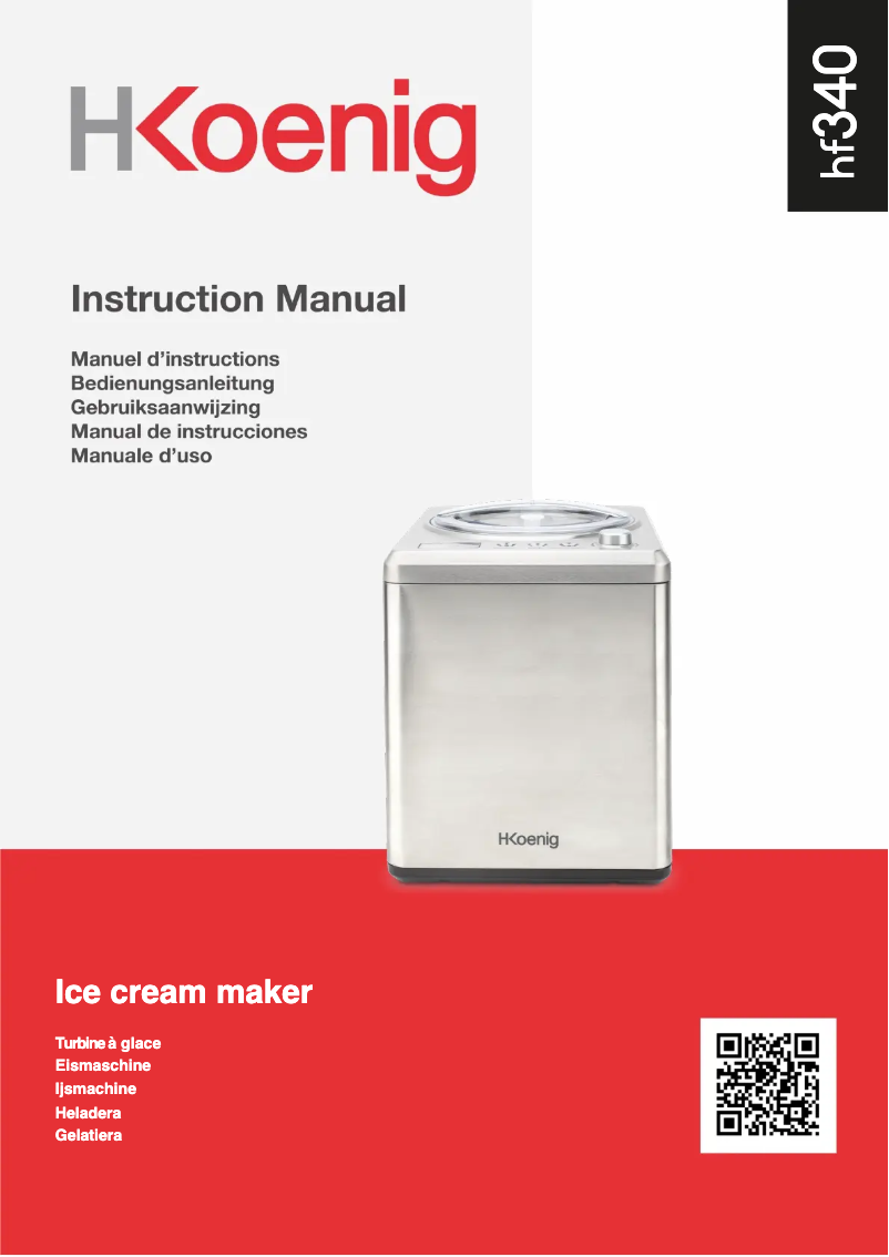 Page 1 of the manual User Manual H.Koenig HF340