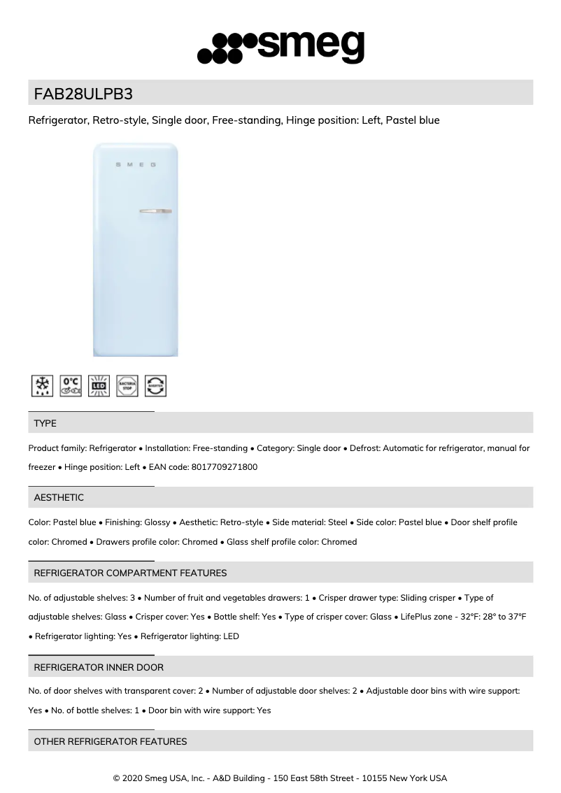 First page image of the manual for FAB28ULPB3