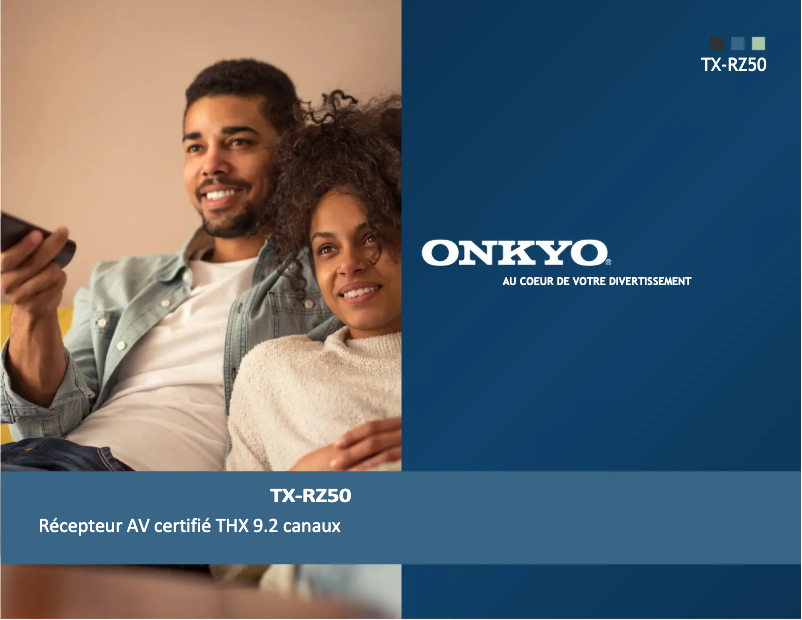 First page image of the manual for TX-RZ50