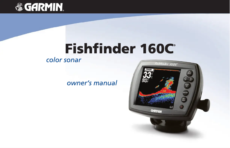 Image de la première page du manuel de l'appareil Fishfinder160C