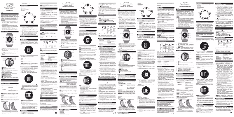 Page 1 of the manual User Manual Oregon Scientific Tracker RA122