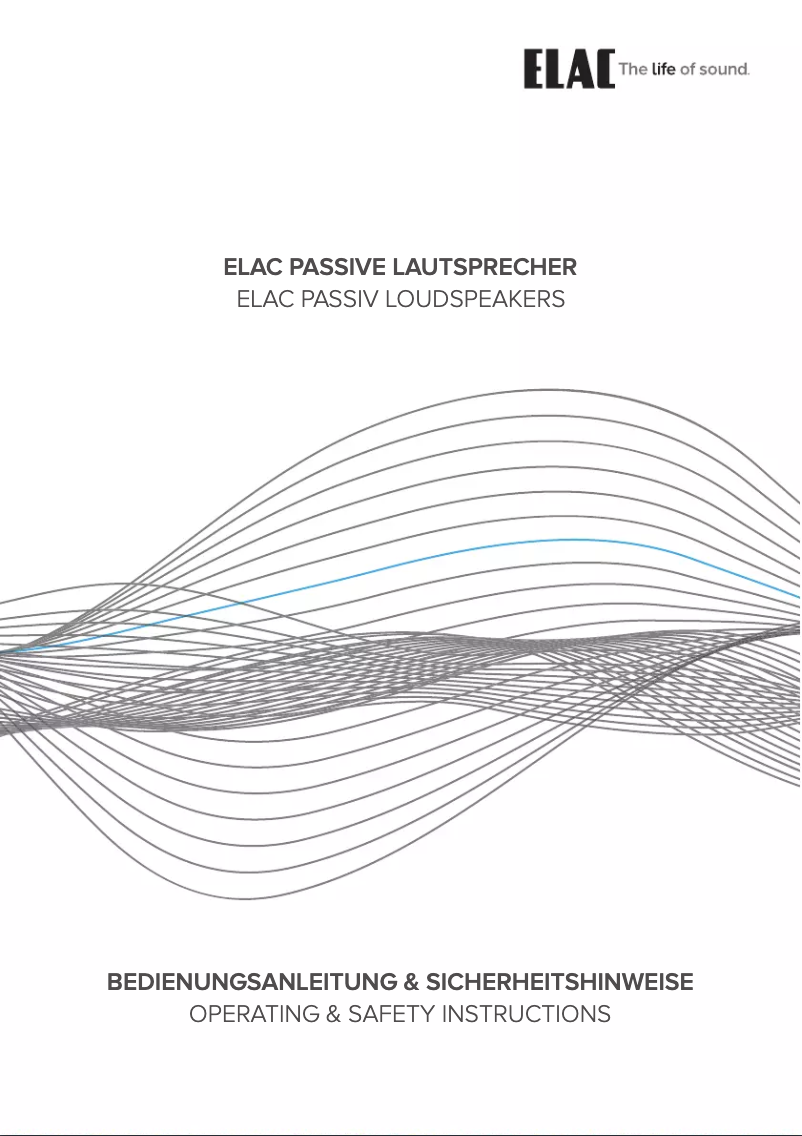 Page 1 de la notice Manuel utilisateur ELAC VELA FS 409