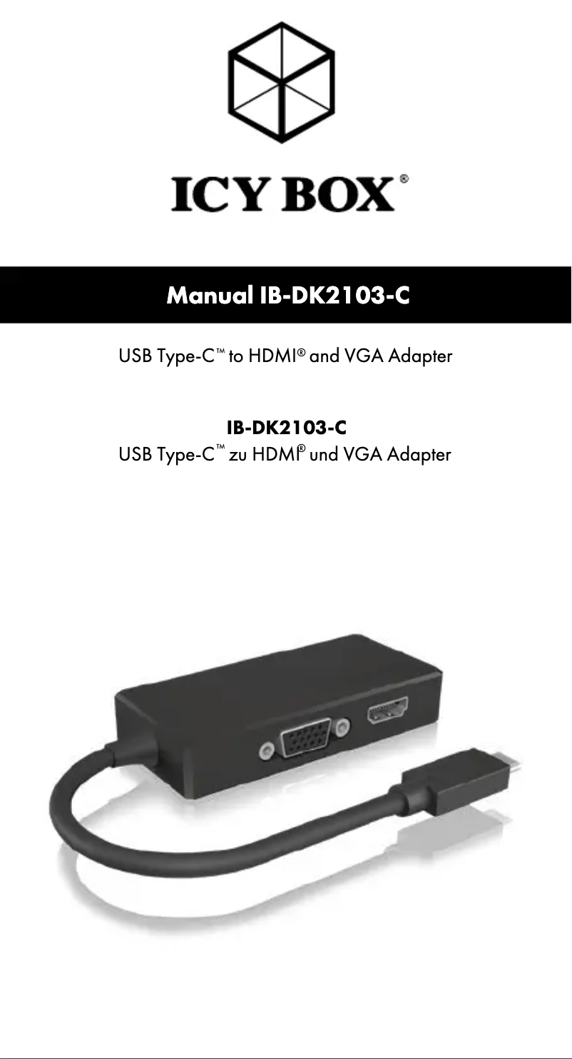 First page image of the manual for IB-DK2103-C