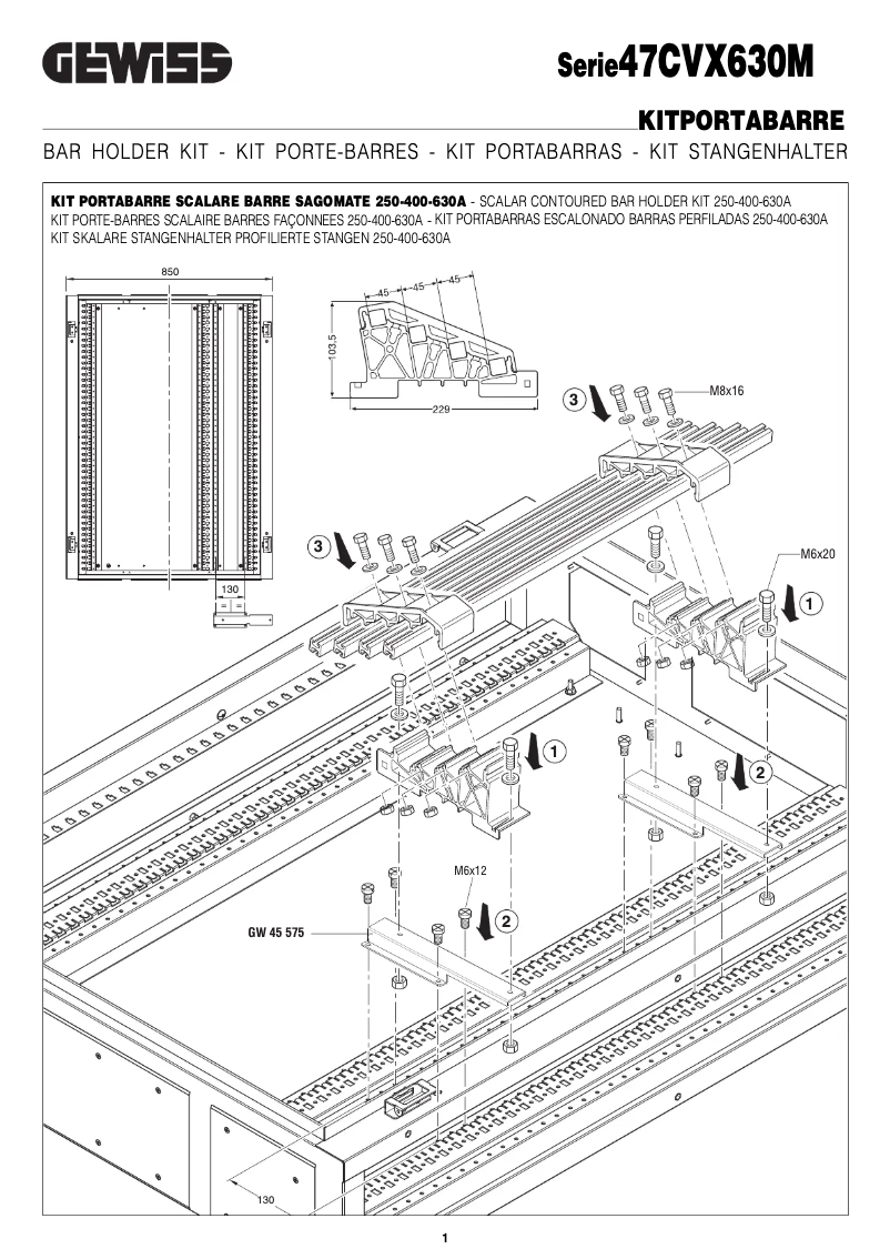 Page 1 of the manual User Manual Gewiss GW45579