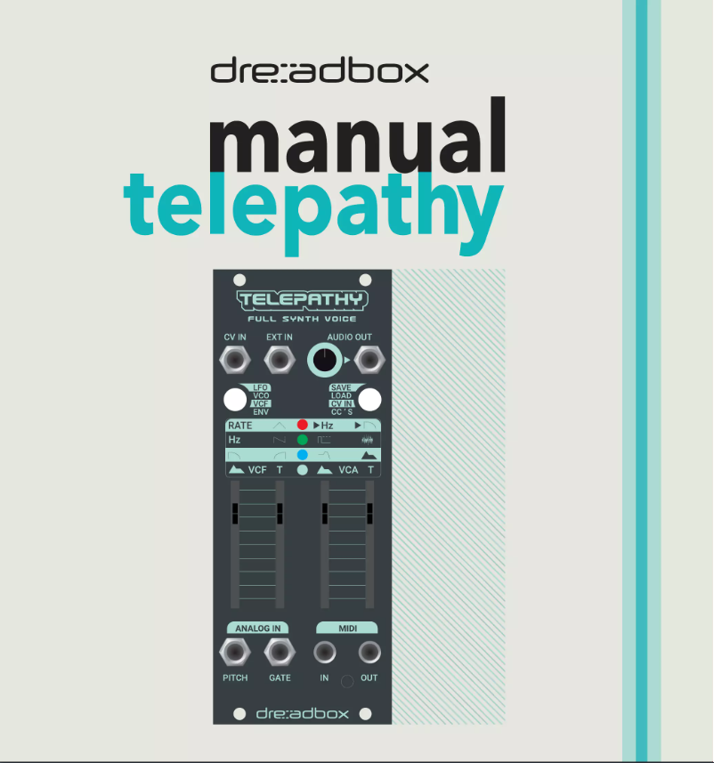 Page 1 of the manual User Manual Dreadbox Telepathy