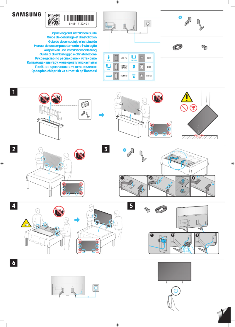 Page 1 of the manual Installation Guide Samsung QA48S90DAE