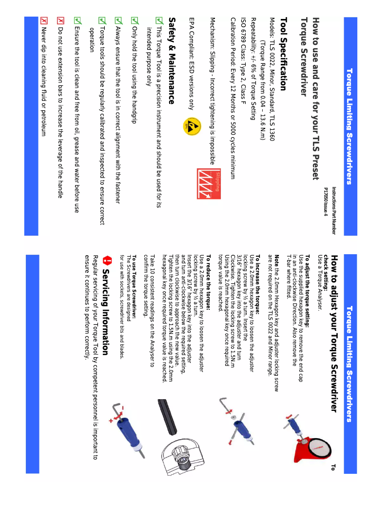 Page 1 of the manual User Manual Gedore Standard FH O / W