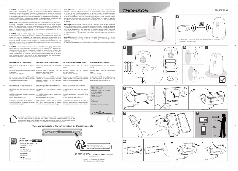 Page 1 of the manual User Manual Thomson 513129