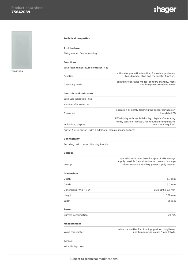 First page image of the manual for 75642039