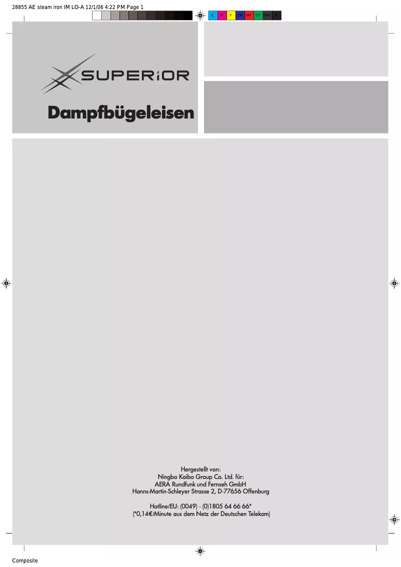 First page image of the manual for KB-2288