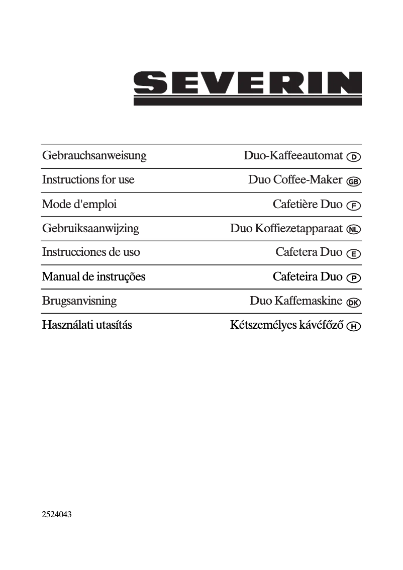 Image de la première page du manuel de l'appareil KA 5825