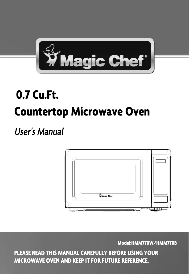 First page image of the manual for HMM770W