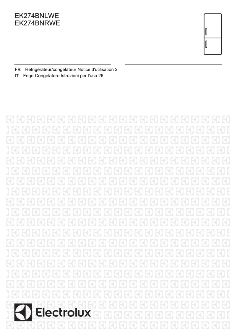 First page image of the manual for EK274BNRWE