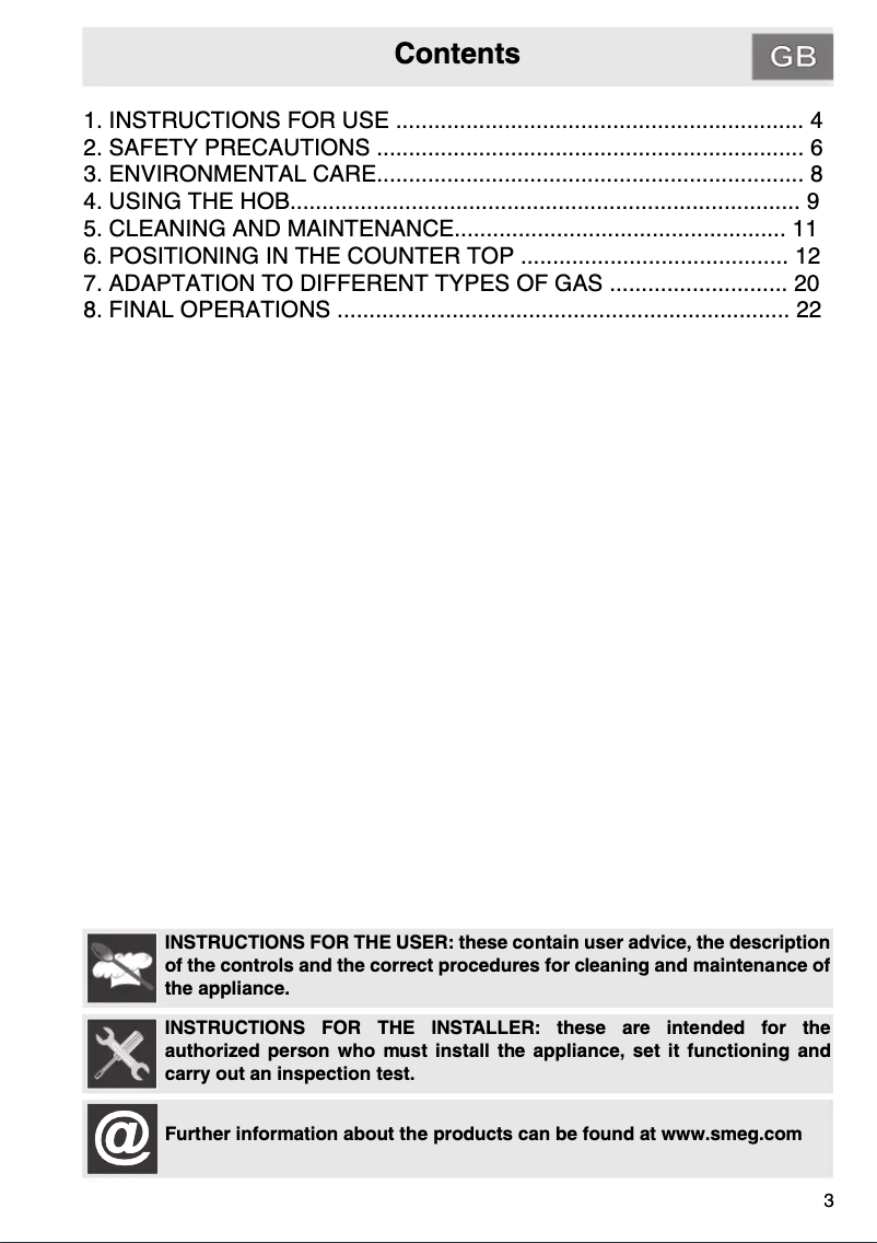 First page image of the manual for PGA96