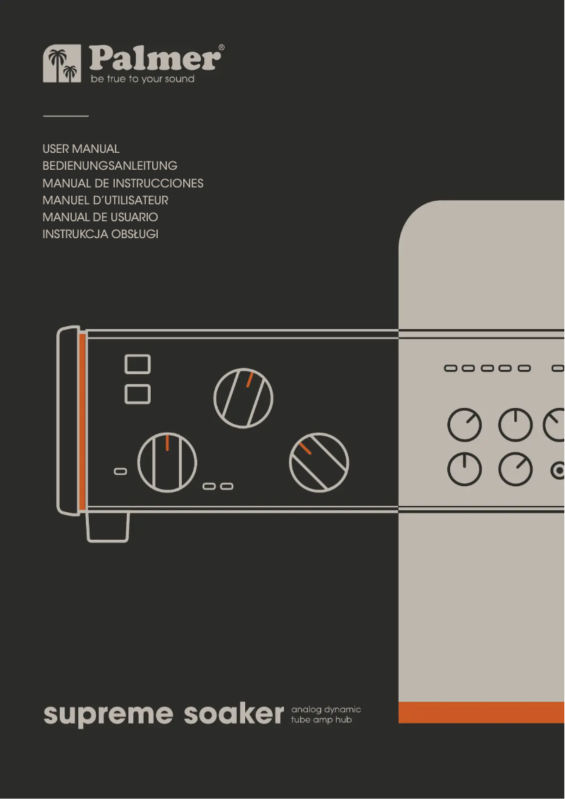 Page 1 of the manual User Manual Palmer SUPREME SOAKER