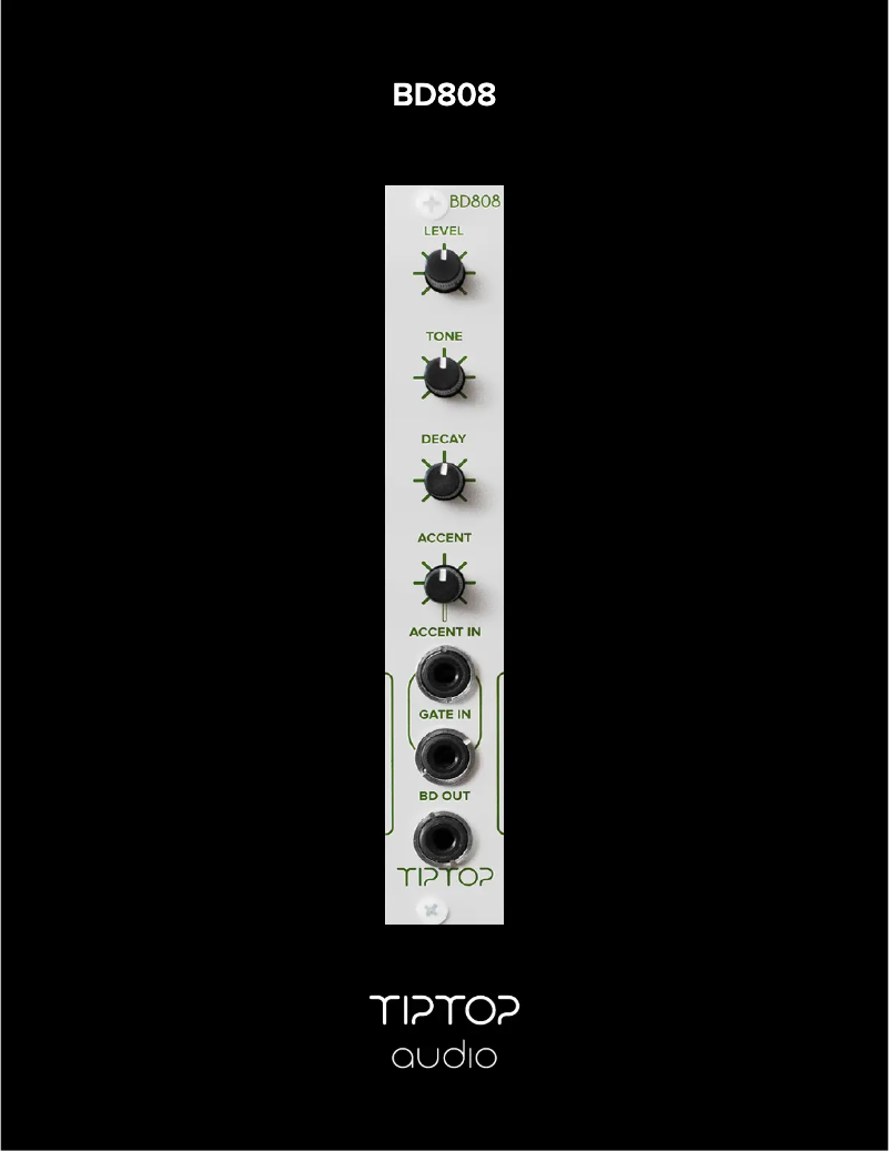 First page image of the manual for BD808