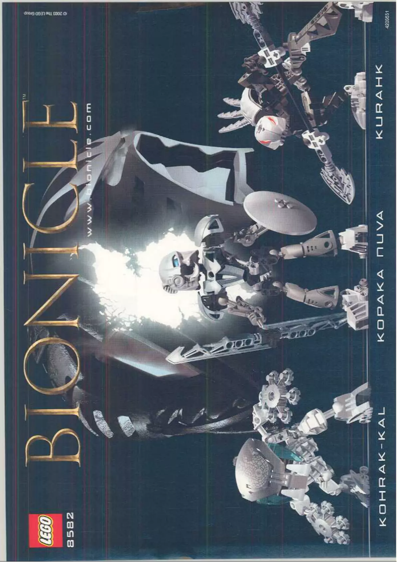 First page image of the manual for Bionicle 8582
