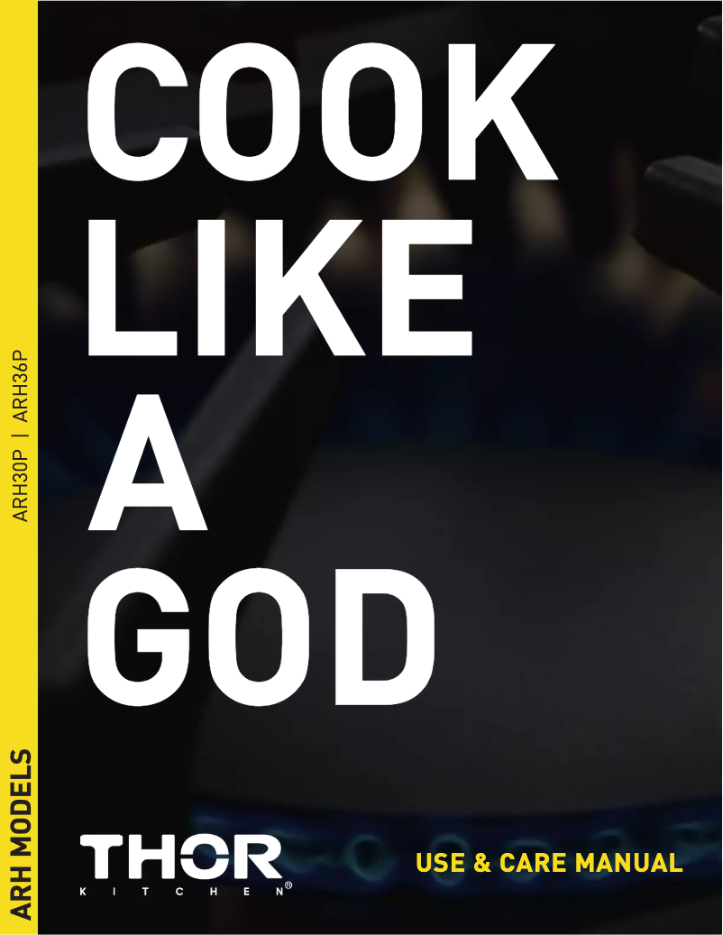 Page 1 of the manual User Manual Thor ARH30P