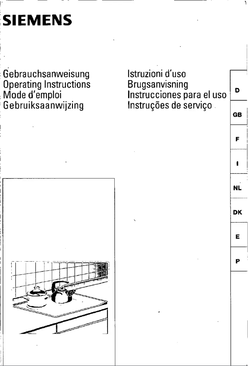 Page 1 of the manual User Manual Siemens EH76251