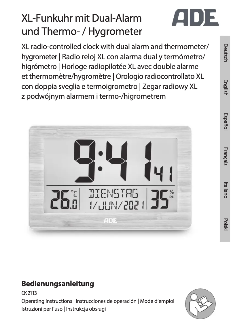 Image de la première page du manuel de l'appareil CK 2113