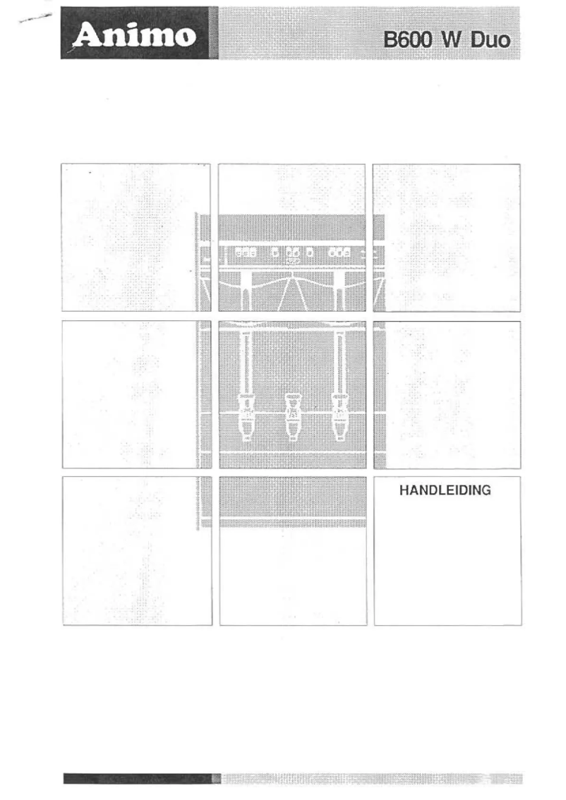Page 1 of the manual User Manual Animo B-600W Duo