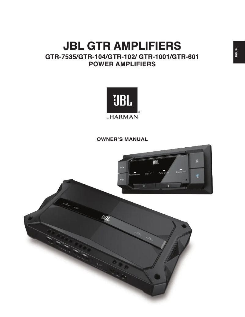 Page 1 of the manual User Manual JBL GTR-100