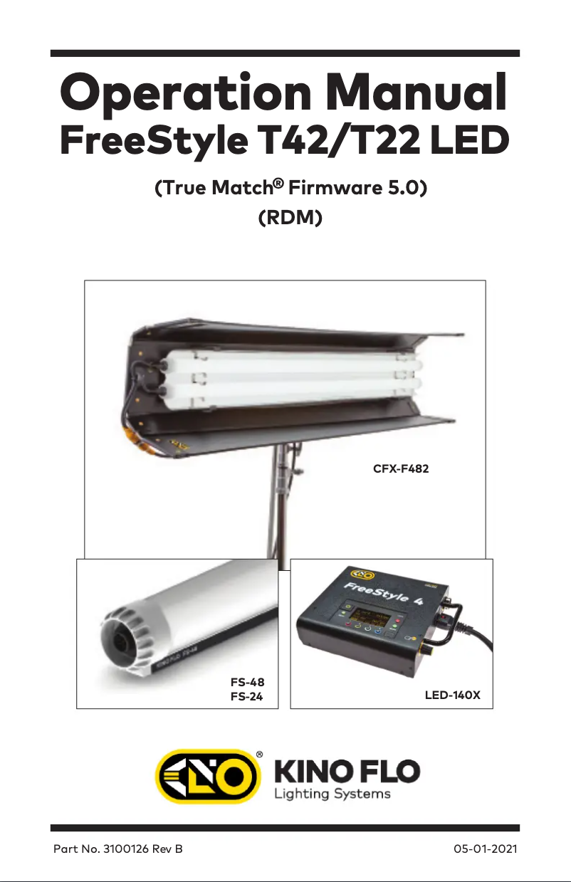 First page image of the manual for FreeStyle