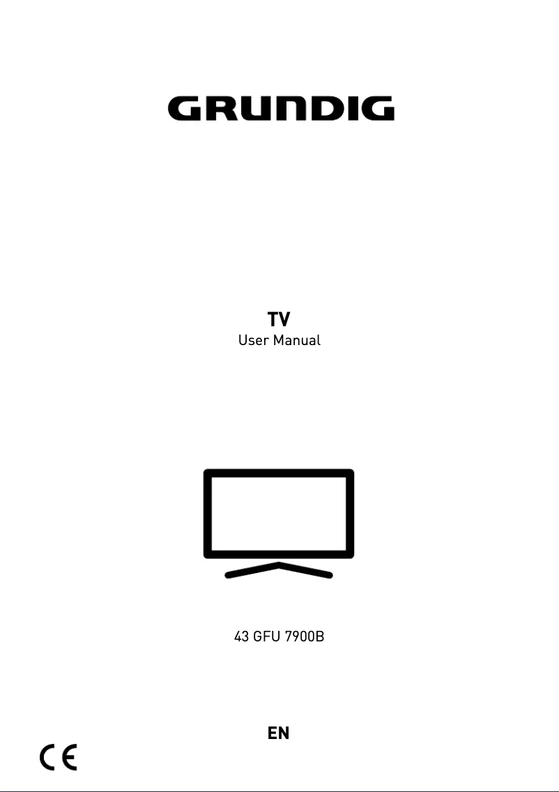 First page image of the manual for 43 GFU 7900B