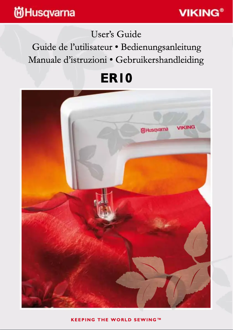 Page 1 of the manual User Manual Husqvarna-Viking ER10