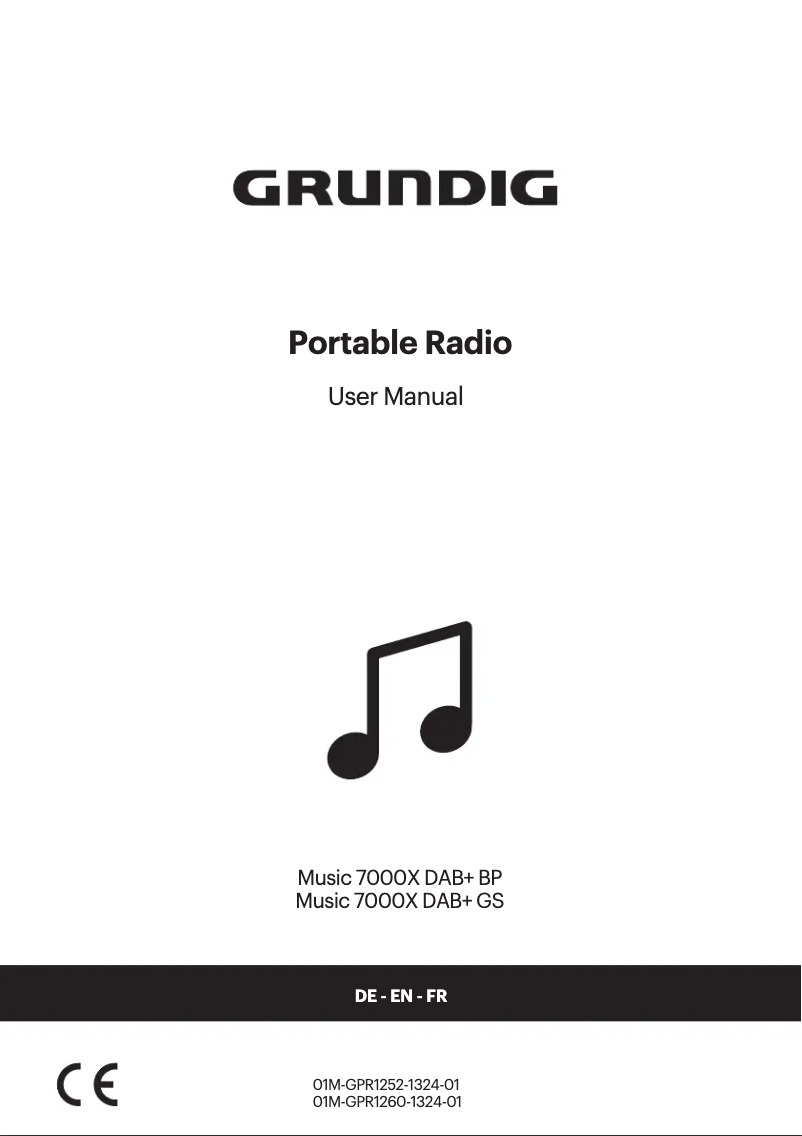 First page image of the manual for Music 7000X DAB+ GS