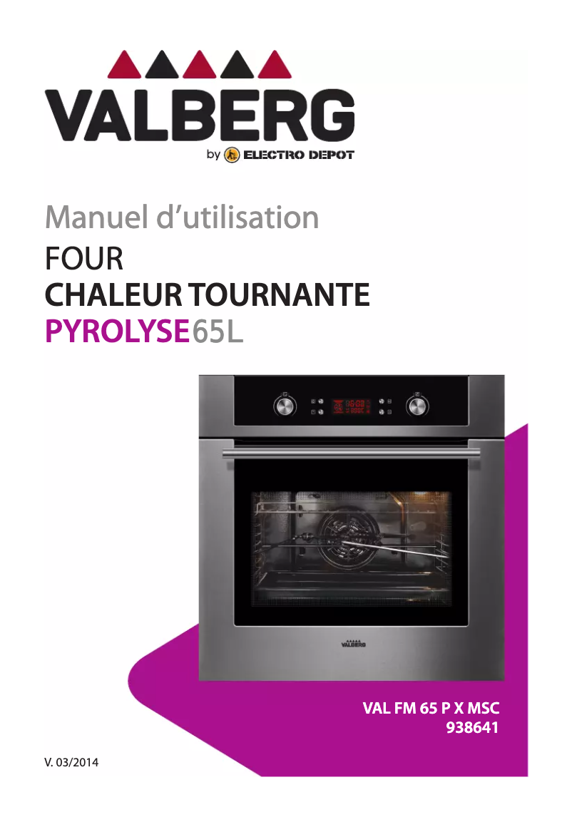 First page image of the manual for VAL FM 65PX MSC