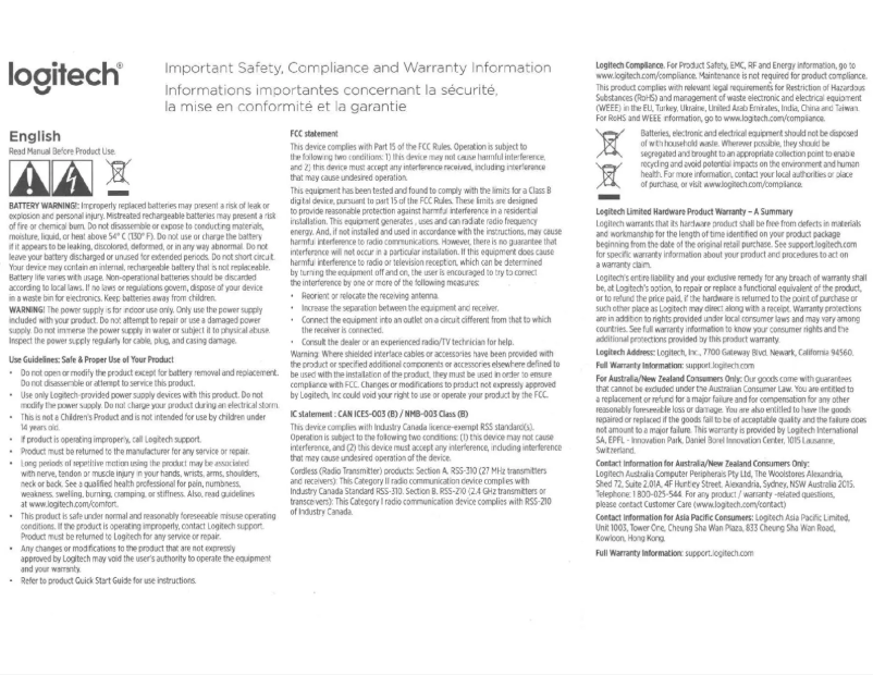 First page image of the manual for K600