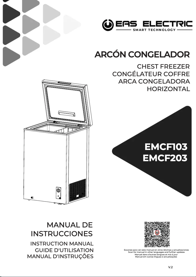 First page image of the manual for EMCF203