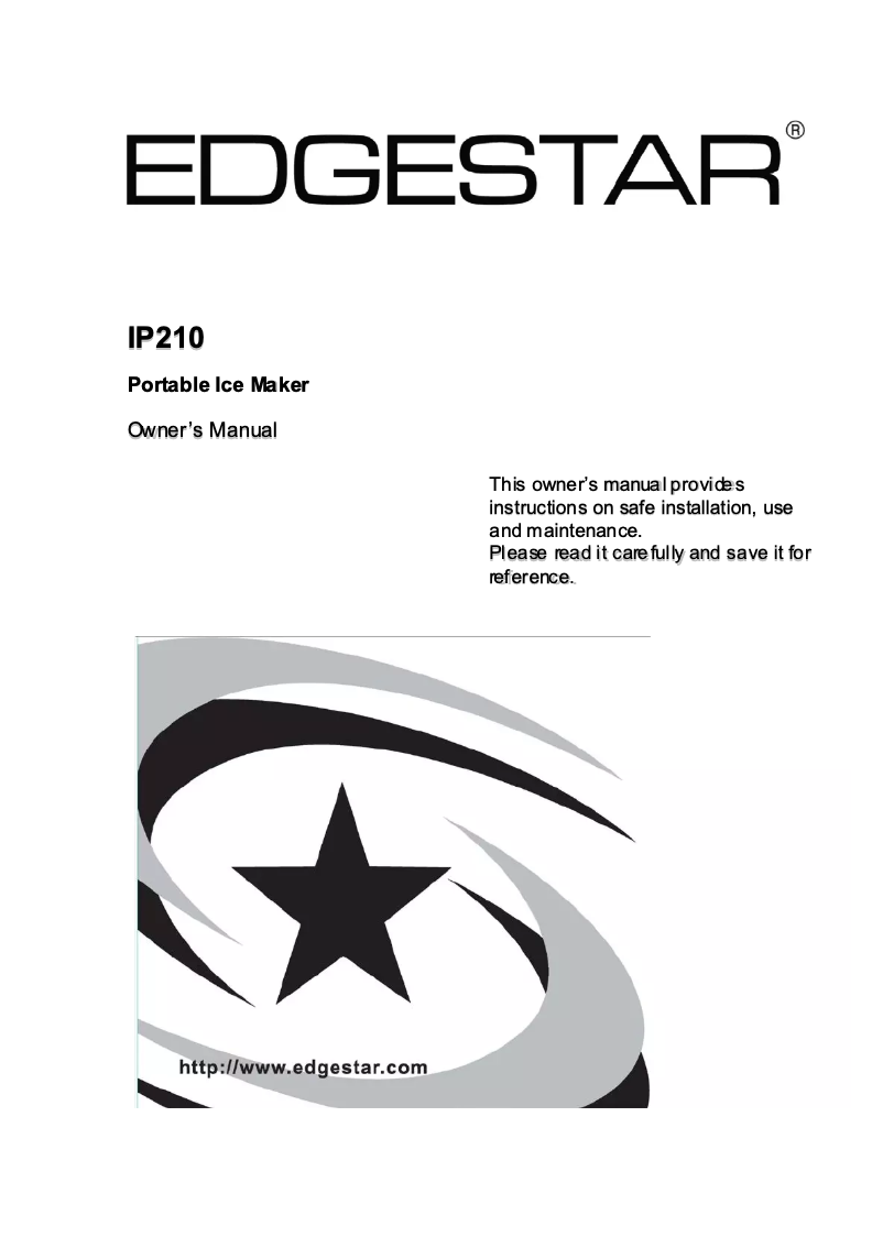 First page image of the manual for IP210
