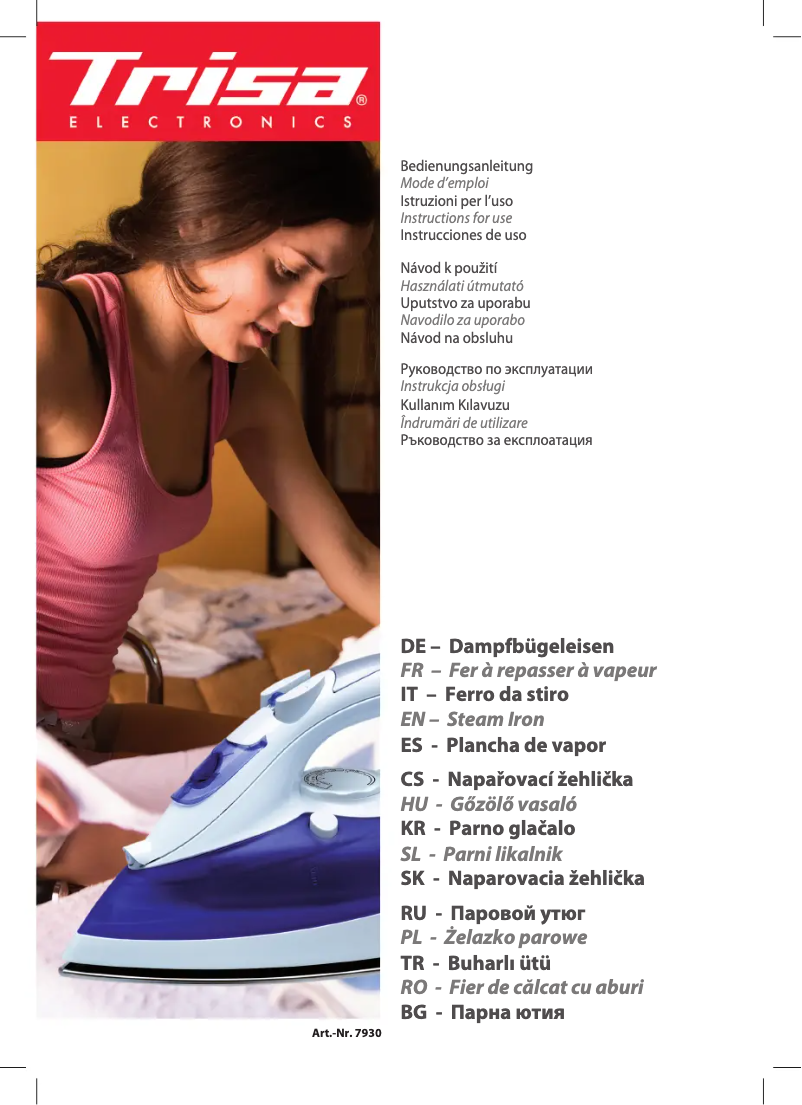 Page 1 of the manual User Manual Trisa Easy Glide 2000