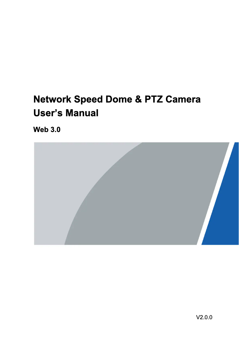 Page 1 of the manual User Manual Dahua Technology Lite SD49212I-HC