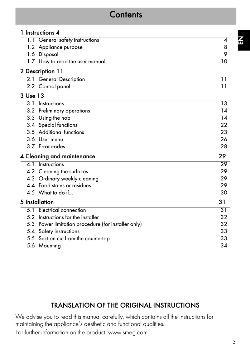First page image of the manual for SAI3963B