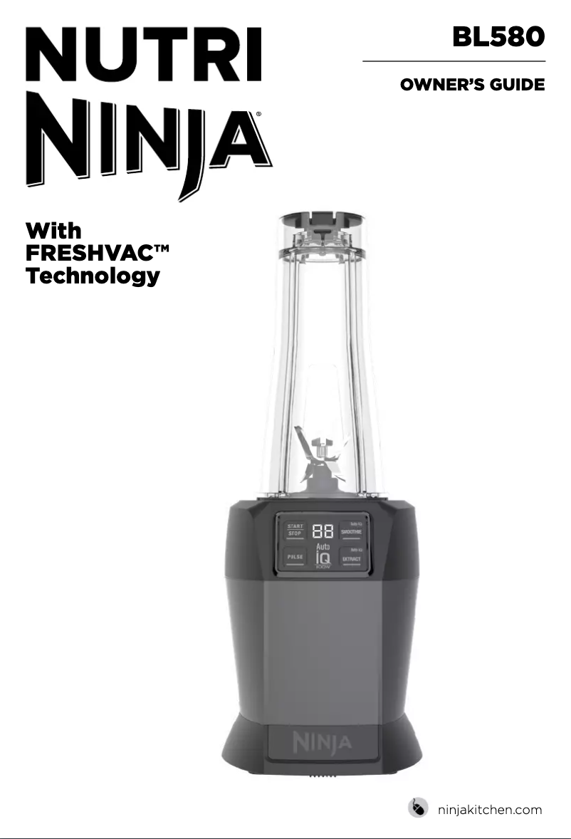 First page image of the manual for BL580