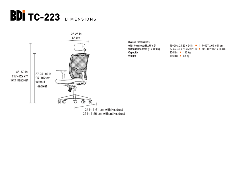 First page image of the manual for TC-223