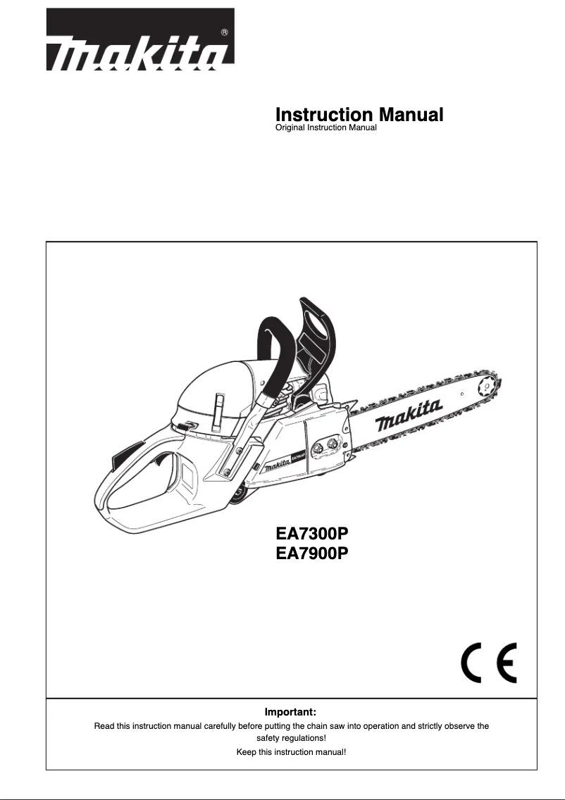 Page 1 of the manual User Manual Makita EA7300P
