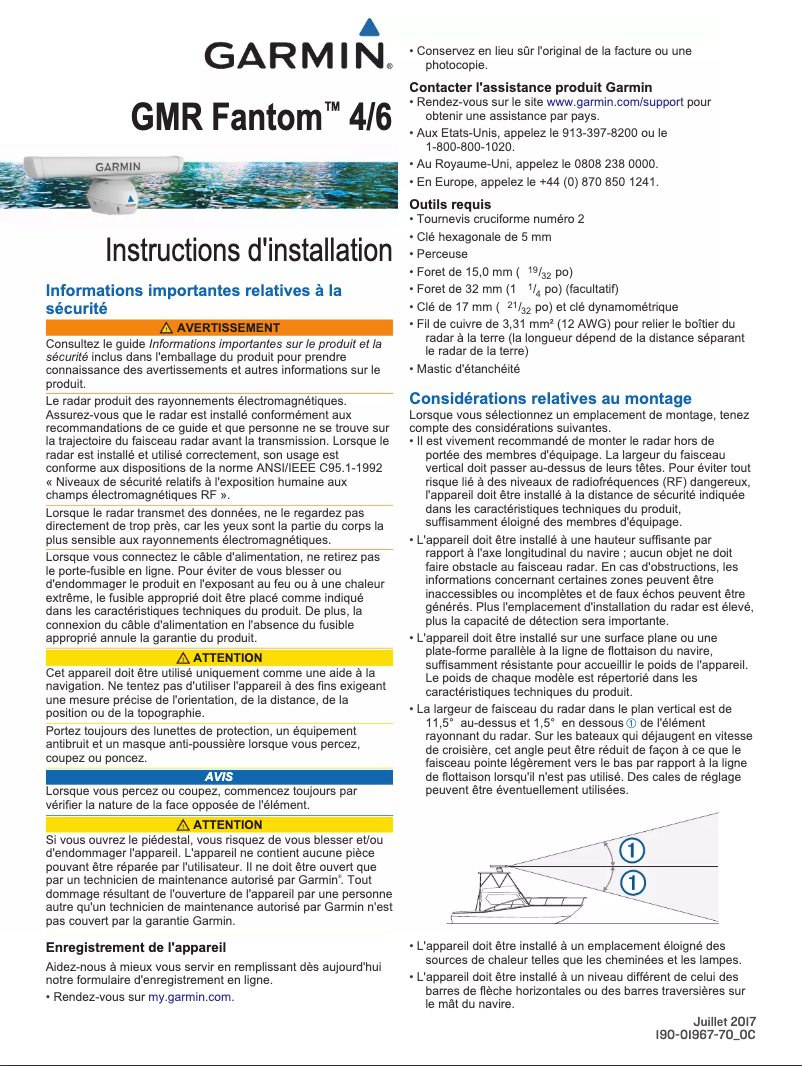 First page image of the manual for GMR Fantom 6