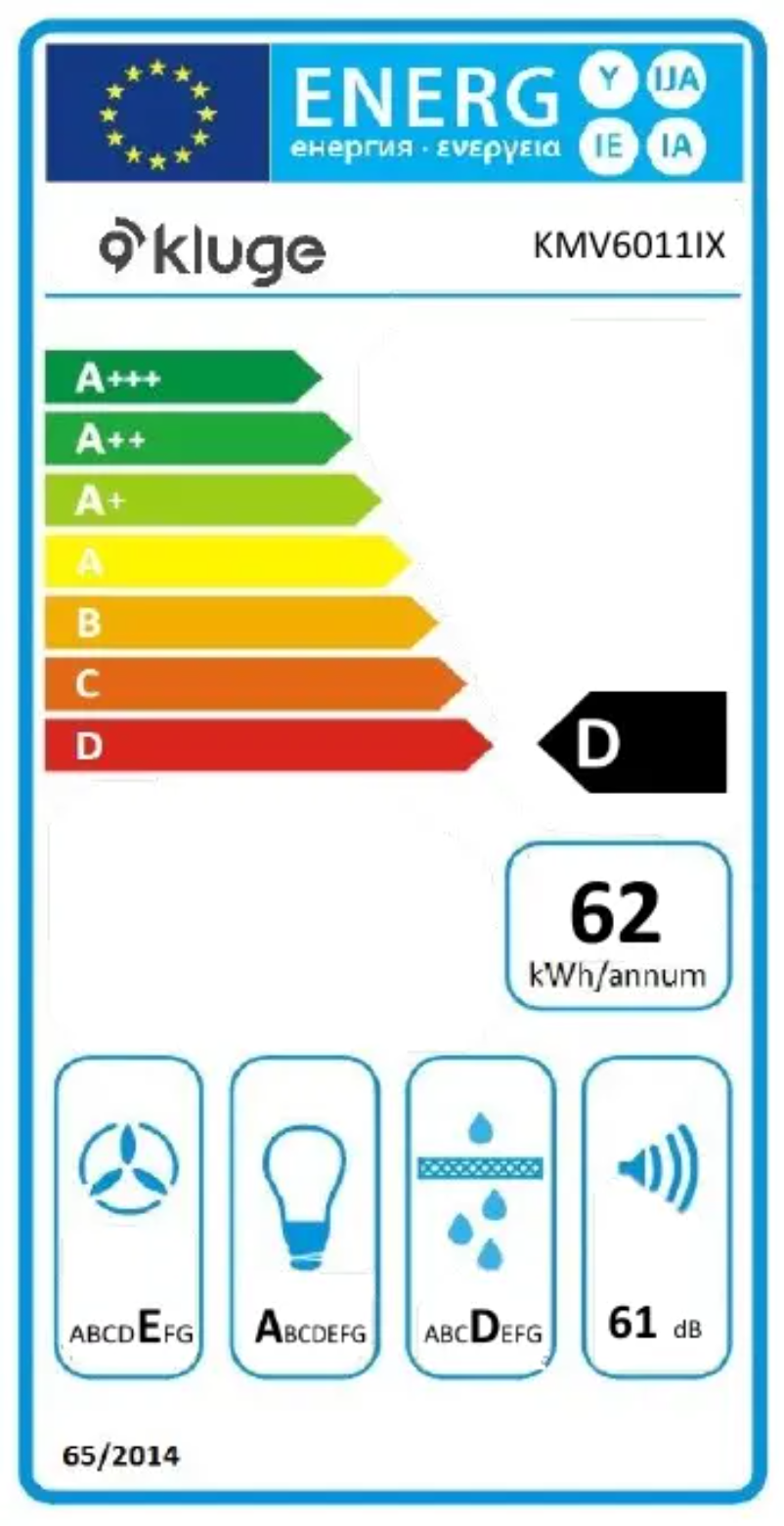 Page 1 of the manual User Manual Kluge KMV6011IX