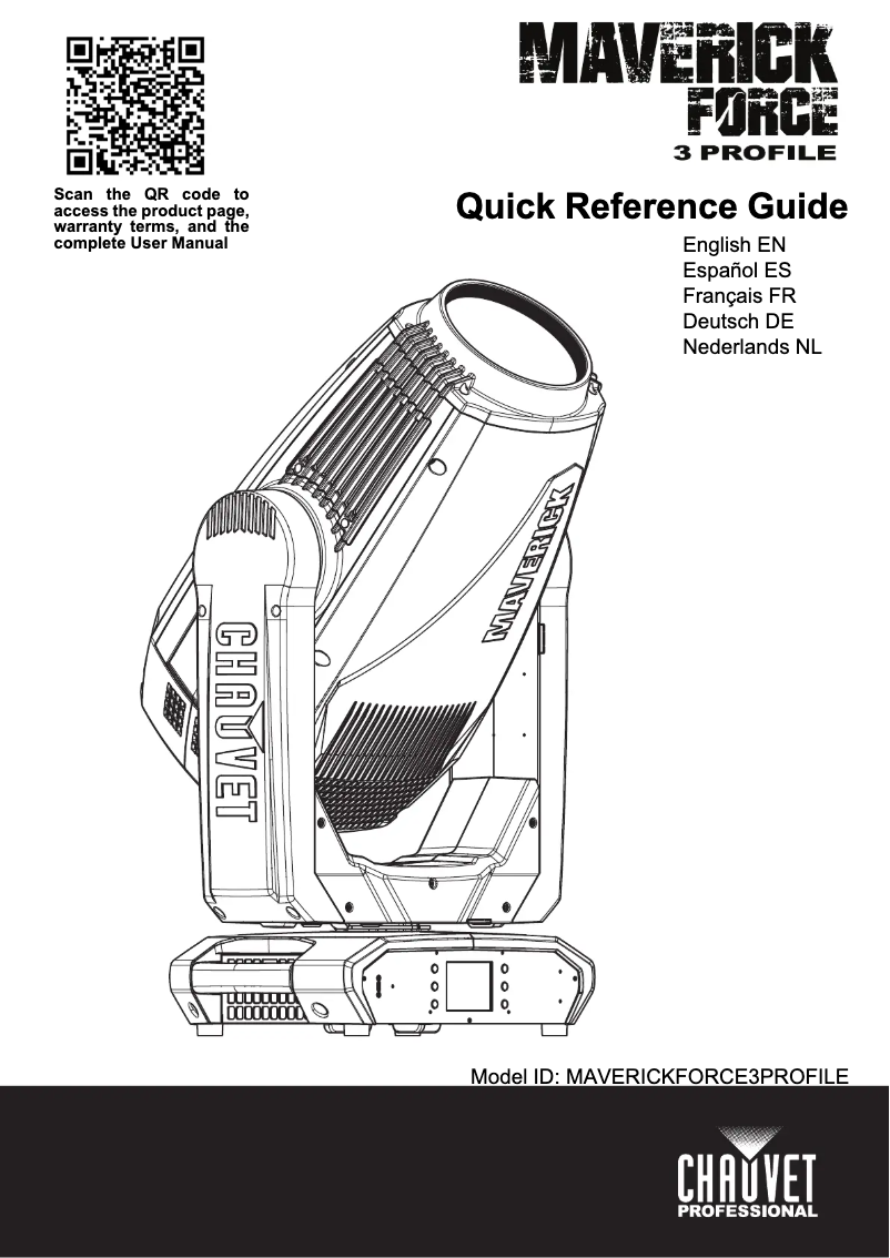 Page 1 of the manual User Manual Chauvet Maverick Force 3 Profile