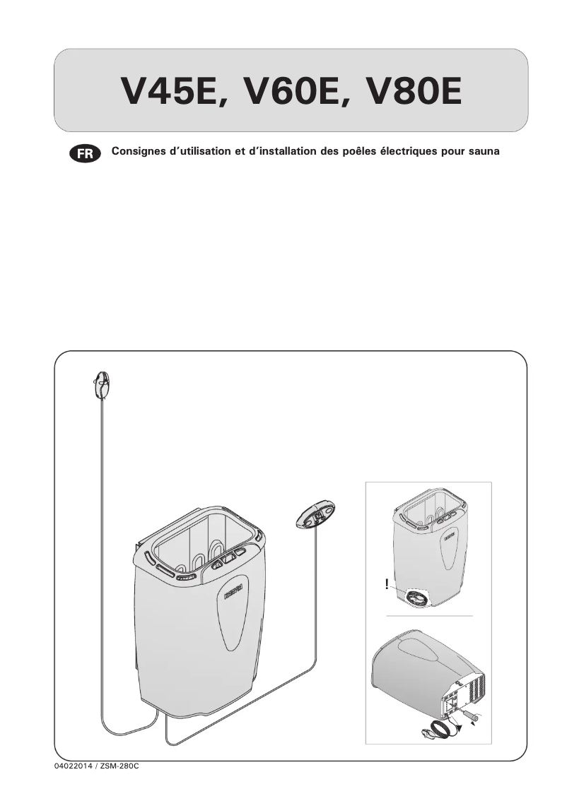 First page image of the manual for Moderna HVE800230TI