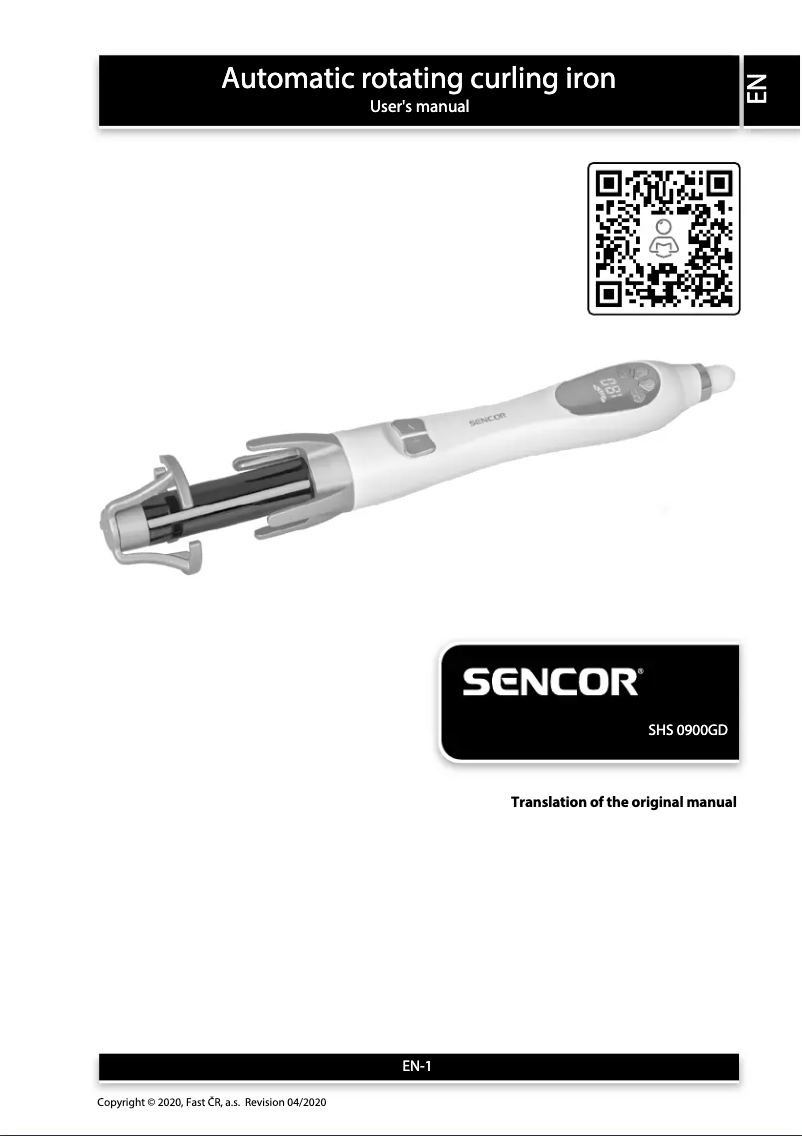 First page image of the manual for SHS 0900GD