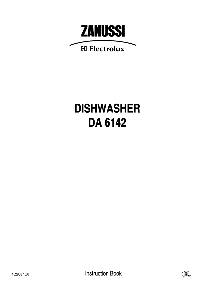 First page image of the manual for DA6142N