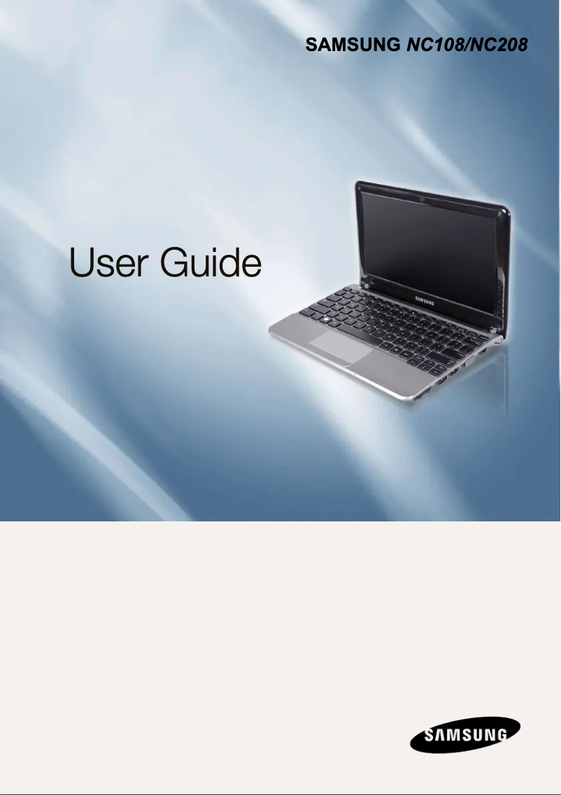 First page image of the manual for NT-NC108